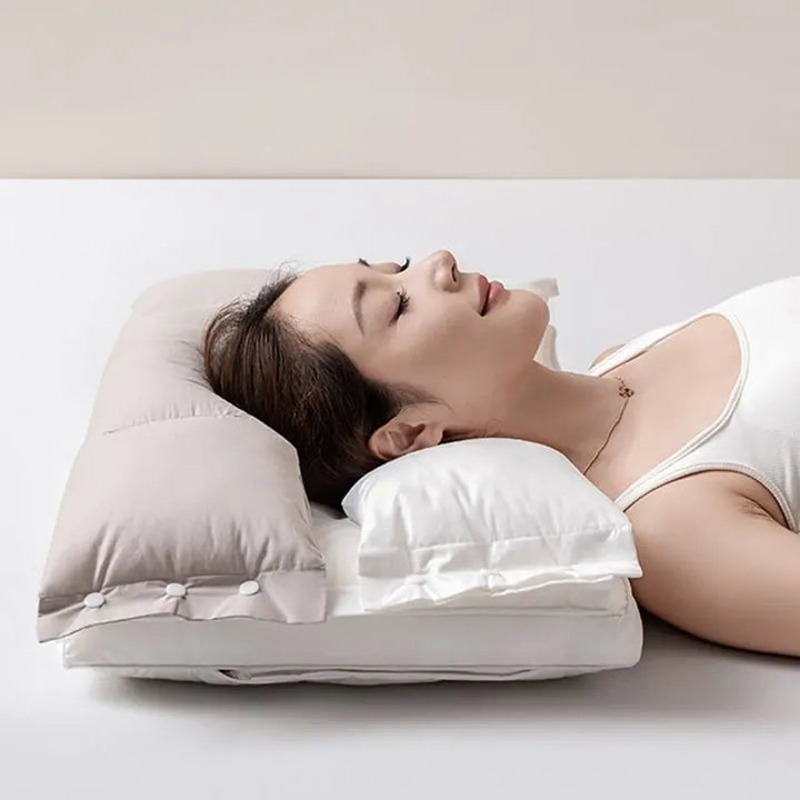 DreamPillow – Soulagement des douleurs cervicales, sommeil réparateur garanti !