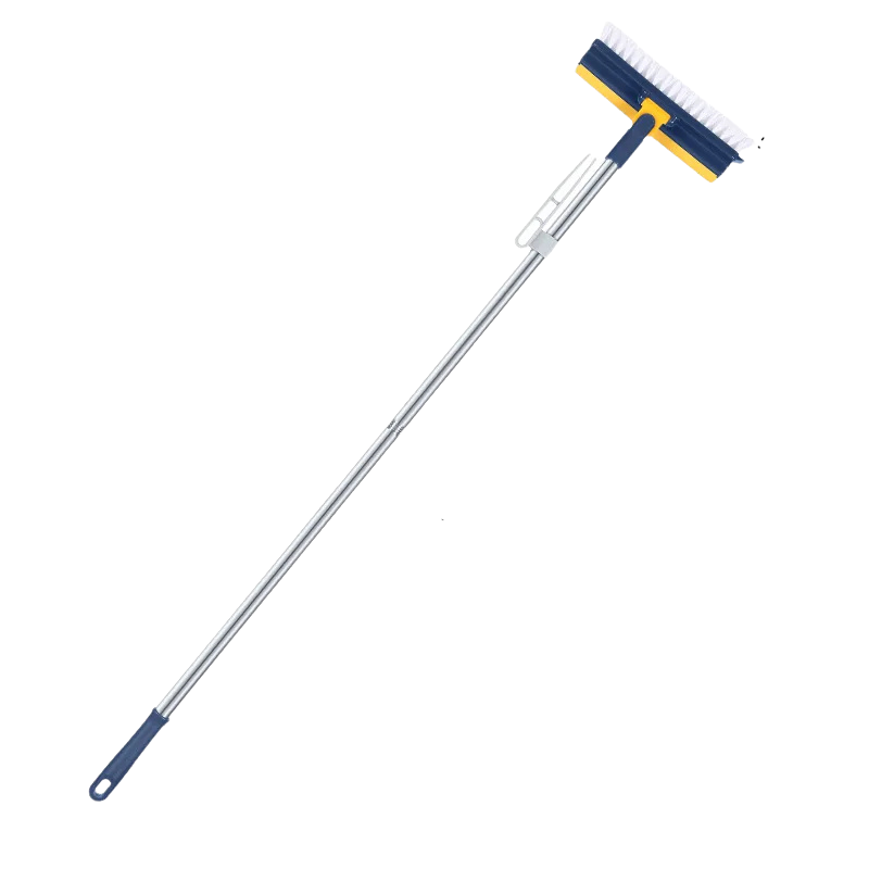 Glazora DuoBrush Brosse de nettoyage | 2-en-1 pour sols & fenêtres | Avec tête rotative & manche télescopique | Propreté sans effort