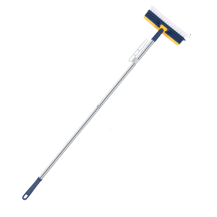 Glazora DuoBrush Brosse de nettoyage | 2-en-1 pour sols & fenêtres | Avec tête rotative & manche télescopique | Propreté sans effort