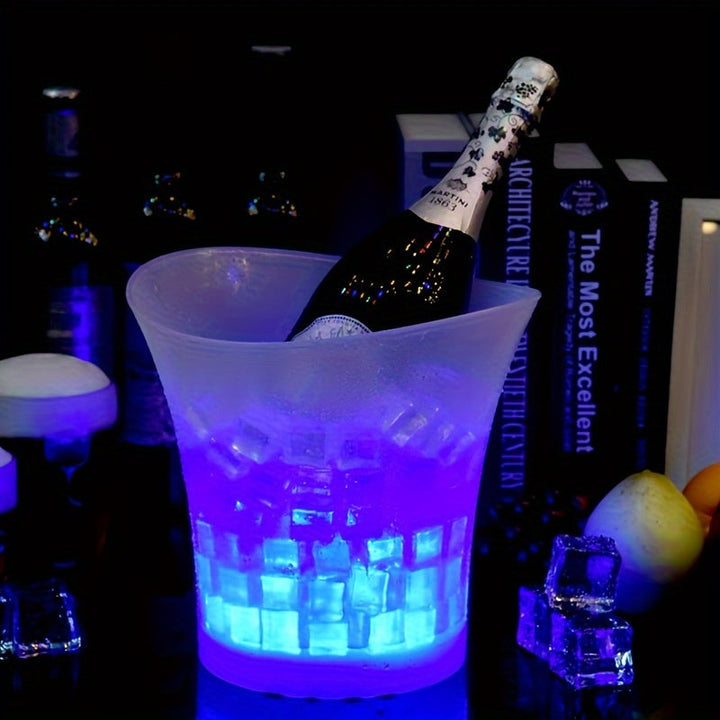 LumiChill Seau à Glace LED | Seau de 5L | Fonctionne sur Batterie | Décoration de Fête & Événement