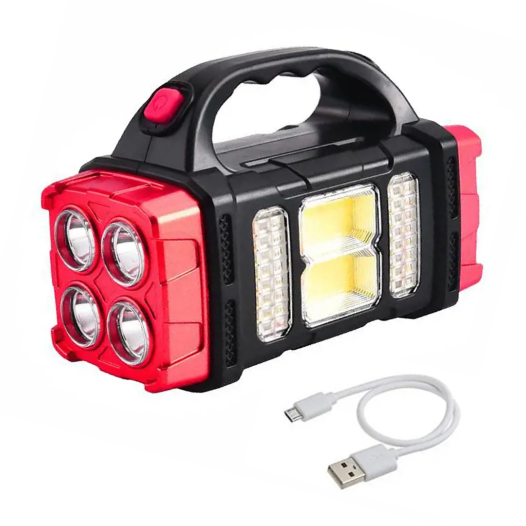 Lampe de secours SOLMAX | Powerbank 3-en-1 & Lampe solaire | Étanche IP44 | 230 g