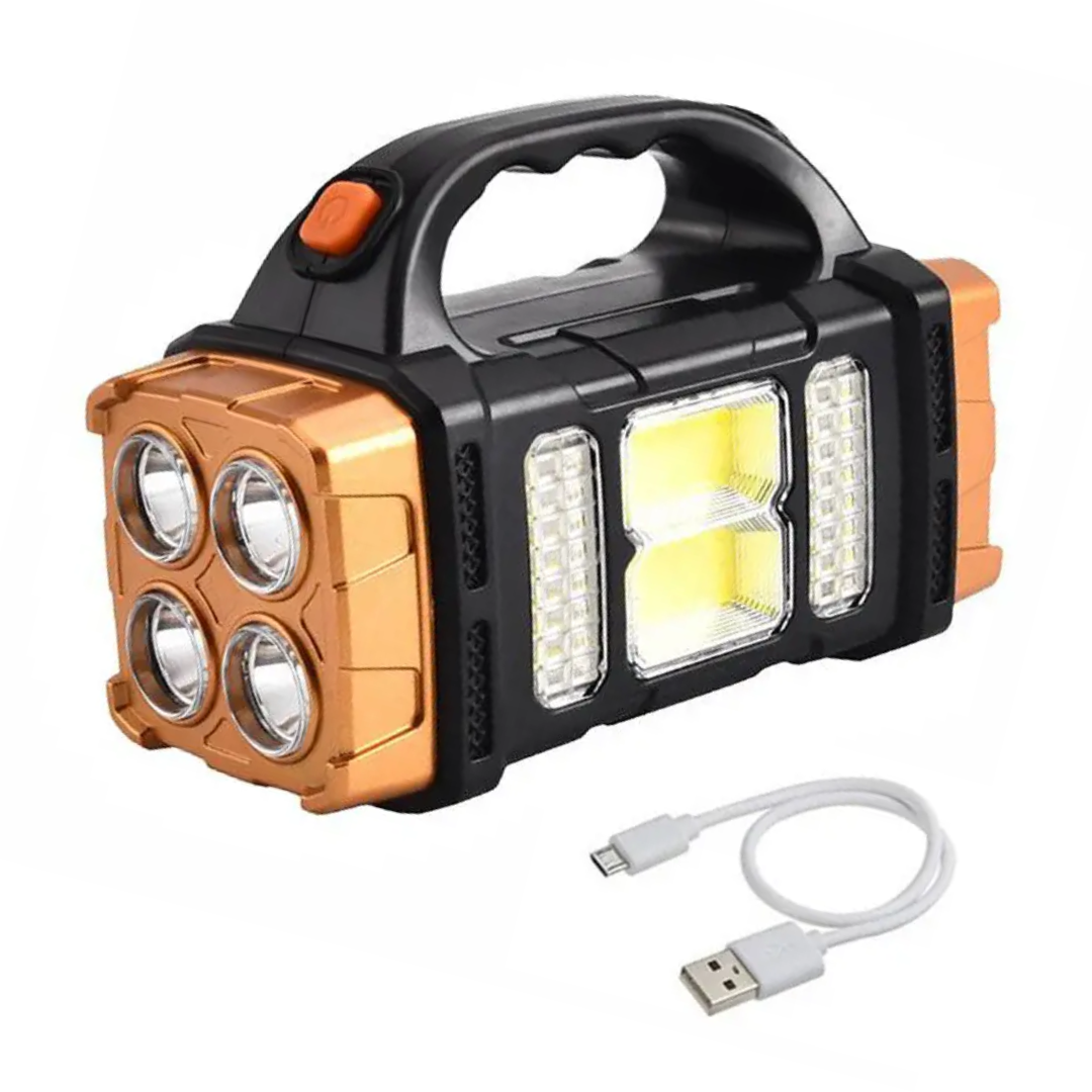 Lampe de secours SOLMAX | Powerbank 3-en-1 & Lampe solaire | Étanche IP44 | 230 g