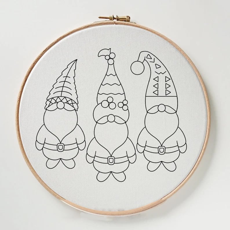 HollyHoop™ - Ensemble de broderie d'hiver pour débutants