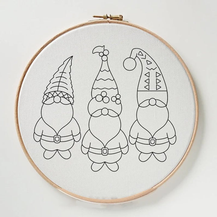 HollyHoop™ - Ensemble de broderie d'hiver pour débutants