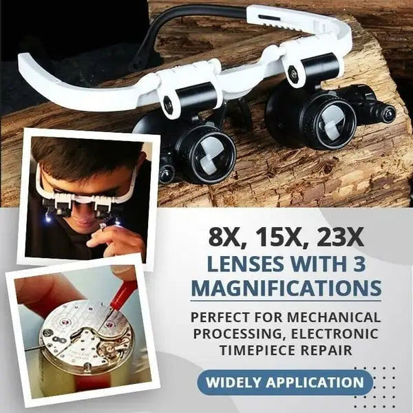 OptiBright - Lunettes loupe LED