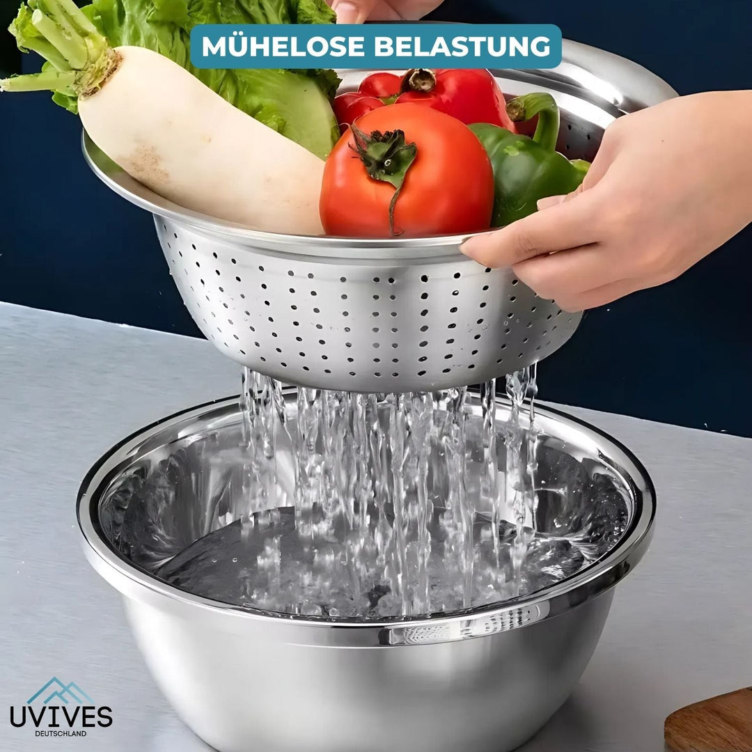 GrateBasin - Bassin 6-en-1 en acier inoxydable