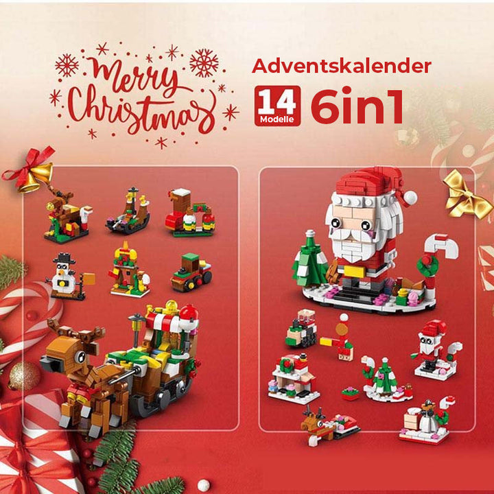 BuildaTree™ – Calendrier de l'Avent avec des pièces de sapin de Noël