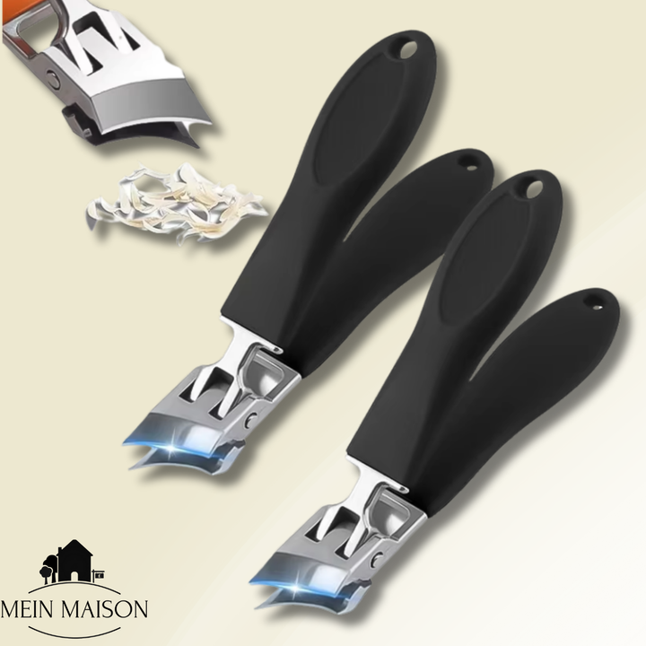 Coupe-ongles WideTrim | Ouverture de coupe extra large | Design anti-projection | Acier inoxydable