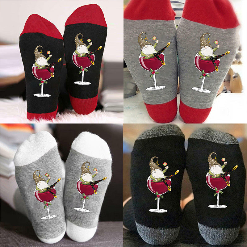 1+1 GRATUIT | TipsyToes - Chaussettes créatives en verre à vin