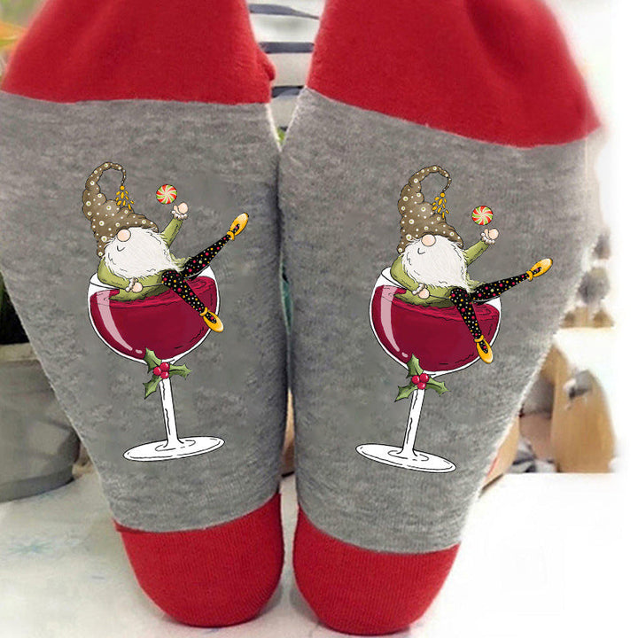 1+1 GRATUIT | TipsyToes - Chaussettes créatives en verre à vin