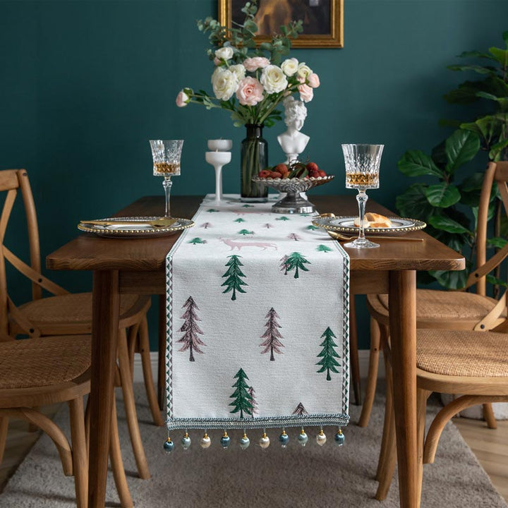 XmasTreeFest - Chemin de table de sapin de Noël avec