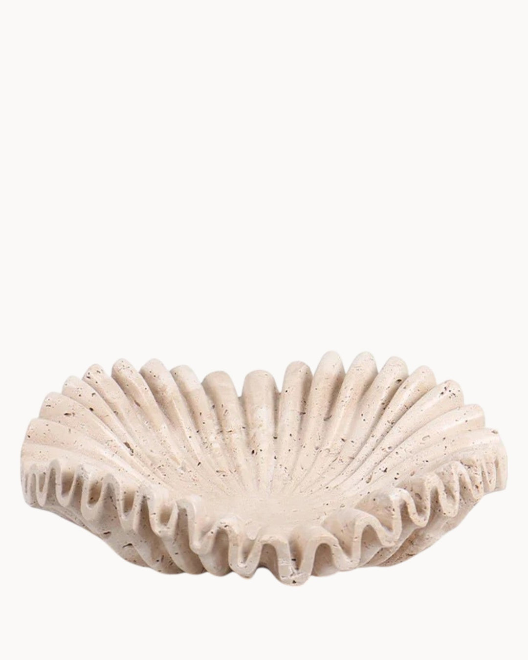 Plateau en marbre - Plateau décoratif rétro beige style Wabi-Sabi 20/30 cm