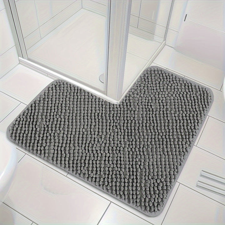 Tapis de Bain d'Angle Lunava | Forme L pour Douche & Coin | Antidérapant & Doux | 40x40x80 cm