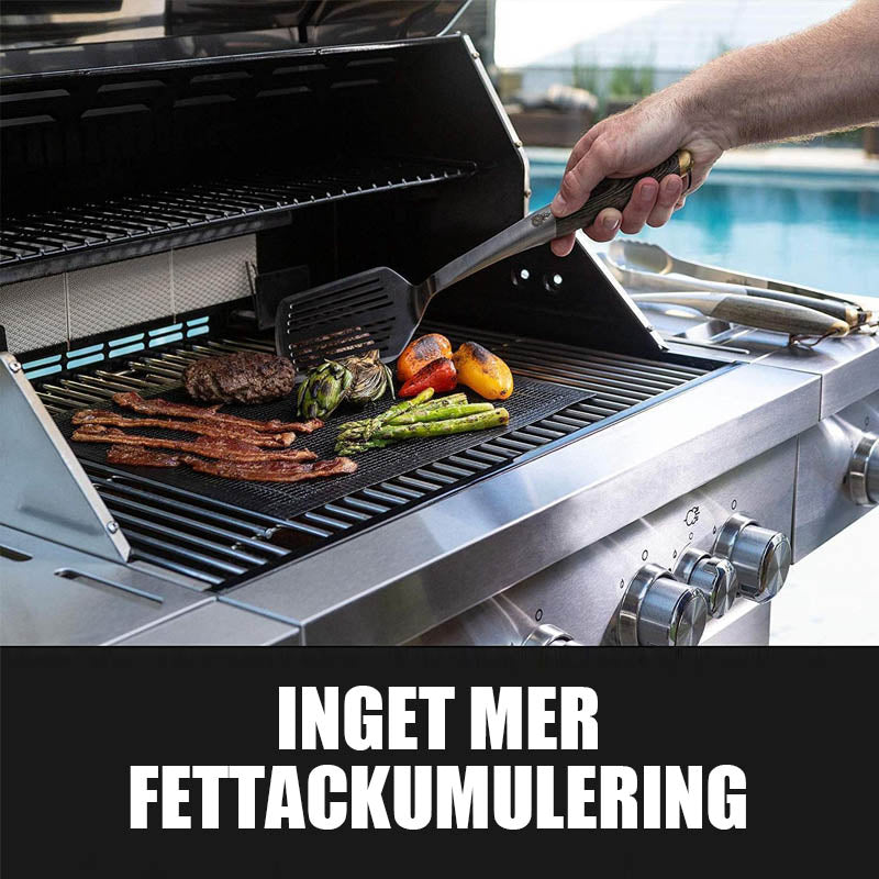 Grillfine BBQ Grillnetz / Tapis de Grill | Antiadhésif & Réutilisable | Résistant à la chaleur jusqu'à 370 °C | Pour Viande, Poisson & Légumes