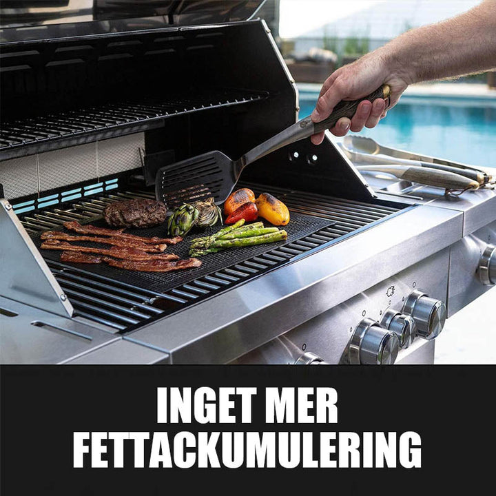 Grillfine BBQ Grillnetz / Tapis de Grill | Antiadhésif & Réutilisable | Résistant à la chaleur jusqu'à 370 °C | Pour Viande, Poisson & Légumes
