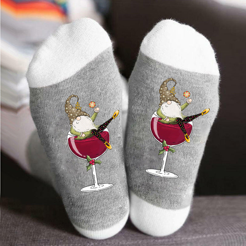 1+1 GRATUIT | TipsyToes - Chaussettes créatives en verre à vin