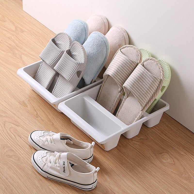Étagère à chaussures STAXIMO | Gain de place & Moderne | Pour 6 paires de chaussures | Plastique PP avec surface mate
