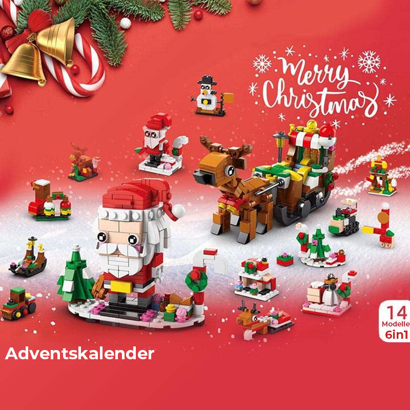 BuildaTree™ – Calendrier de l'Avent avec des pièces de sapin de Noël