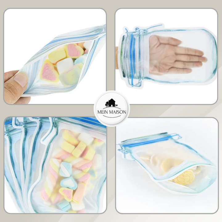 5+5 GRATUIT | EcoJar – Sacs réutilisables au design de bocaux !