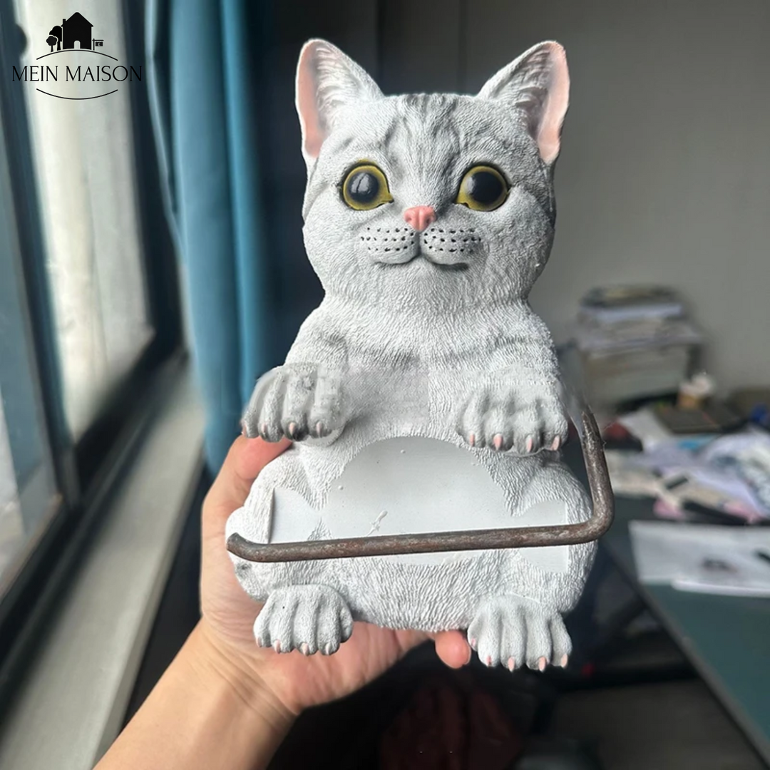 PurrRoll – Le charmant porte-papier toilette pour chats !