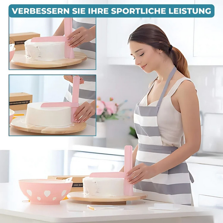 CakeCrafter - Spatule à gâteau réglable et lisseuse