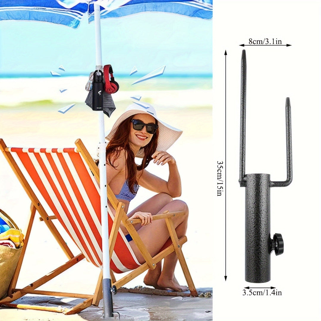 Support de parasol réglable Stabello | Pour tiges de parasol Ø 2.8–3.2 cm | Antidérapant & Portable | Construction en acier robuste