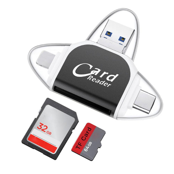 MegaStorage - Lecteur de carte universel 4 en 1 Multi-Port