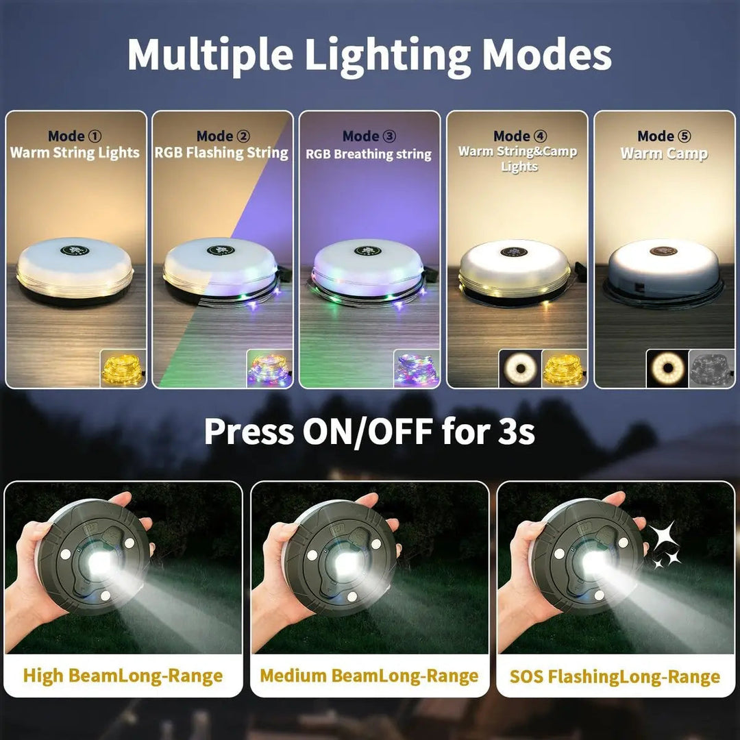 GlowMate Outdoor – Lumière, Énergie & Ambiance en un seul appareil