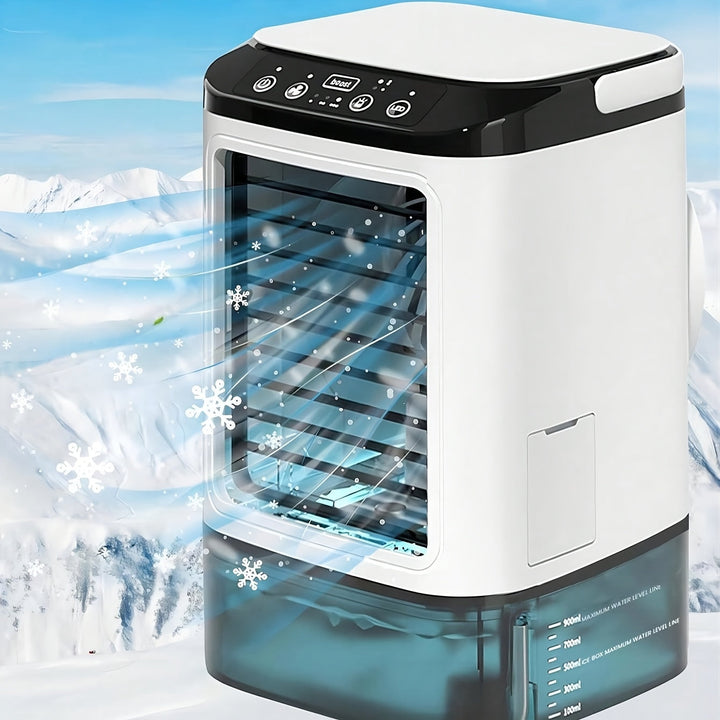 Climatiseur Mini Portable Coolivy | Alimenté par USB | Avec réservoir d'eau et humidification de l'air | Compact et mobile