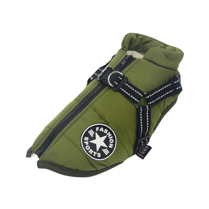 PupGuard - Veste d'hiver pour chien avec harnais