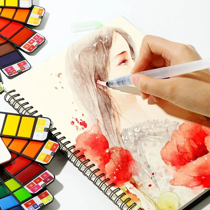 ArtWander - Ensemble de voyage aquarelle pratique