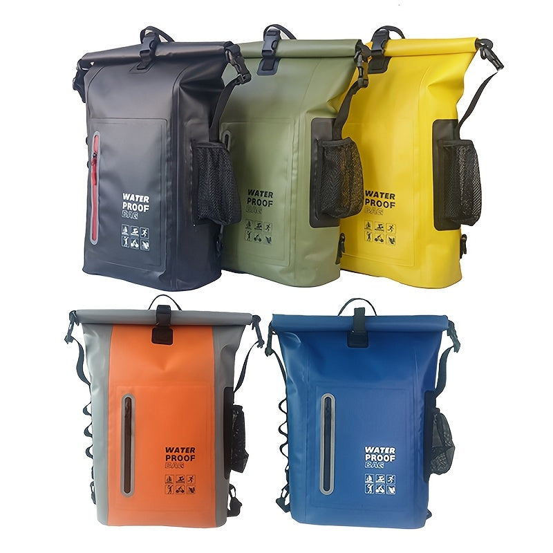 DryTrek Sac à dos de plein air étanche 25L | Rolltop avec fermeture à clip | Design robuste | Parfait pour le kayak, la randonnée et la plage
