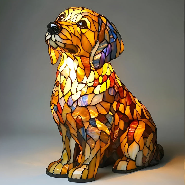 Buddy |  Lampe chien colorée