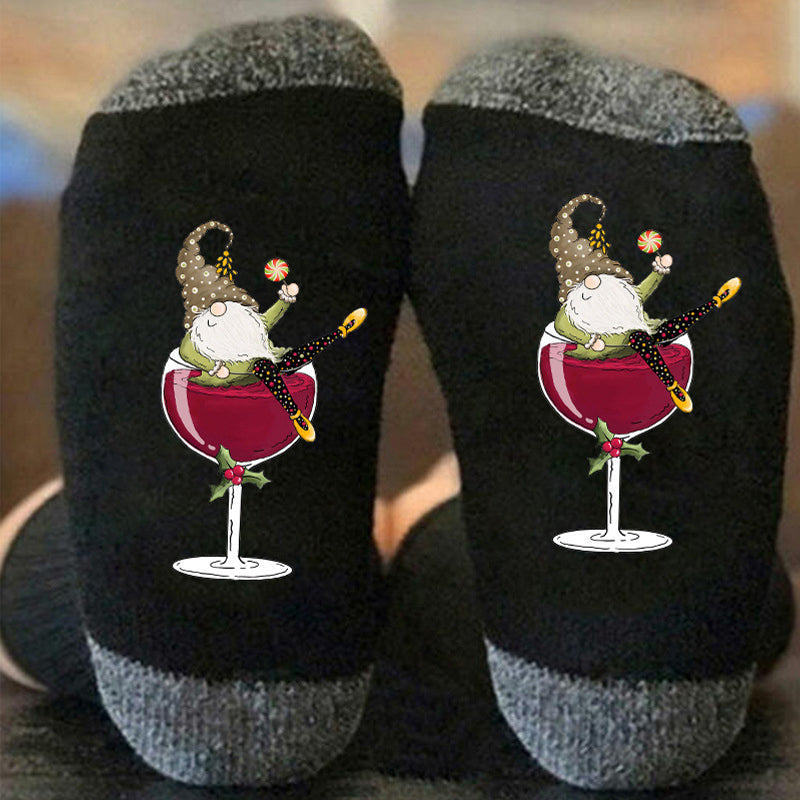 1+1 GRATUIT | TipsyToes - Chaussettes créatives en verre à vin