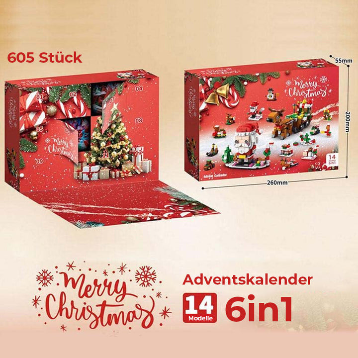 BuildaTree™ – Calendrier de l'Avent avec des pièces de sapin de Noël