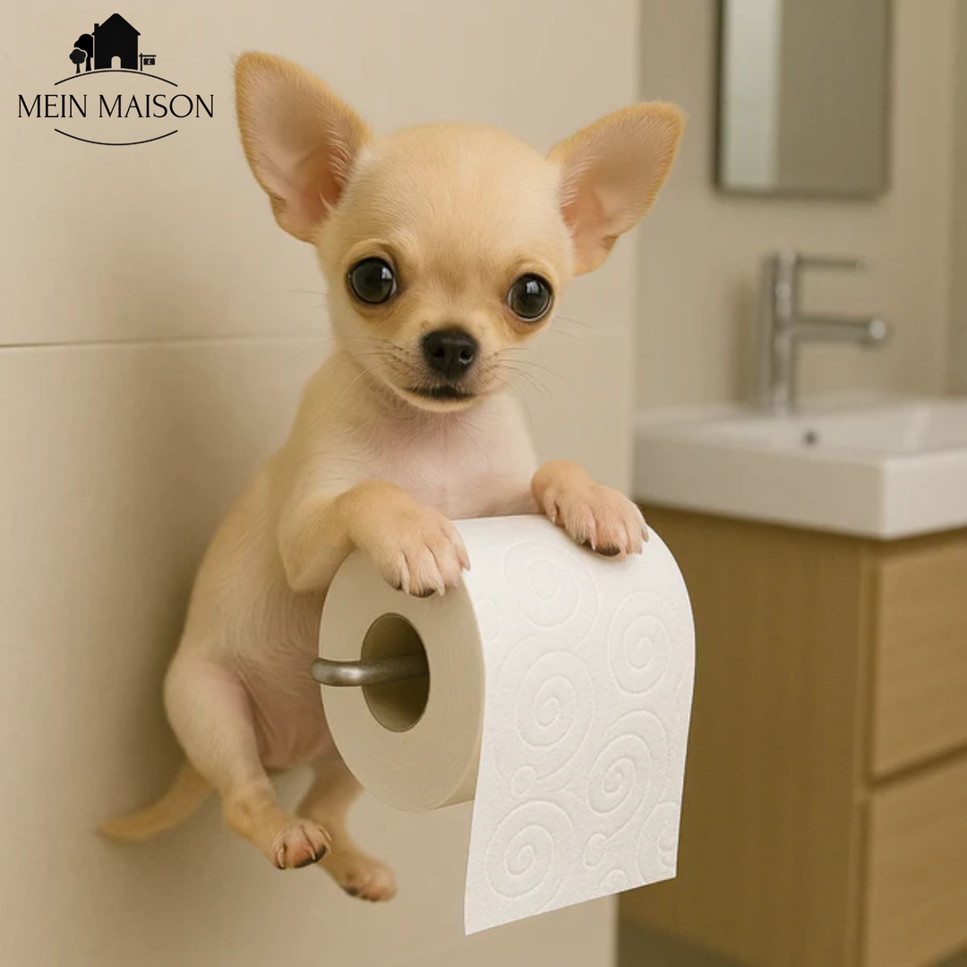 PawRoll – Le porte-papier toilette au charme animal!