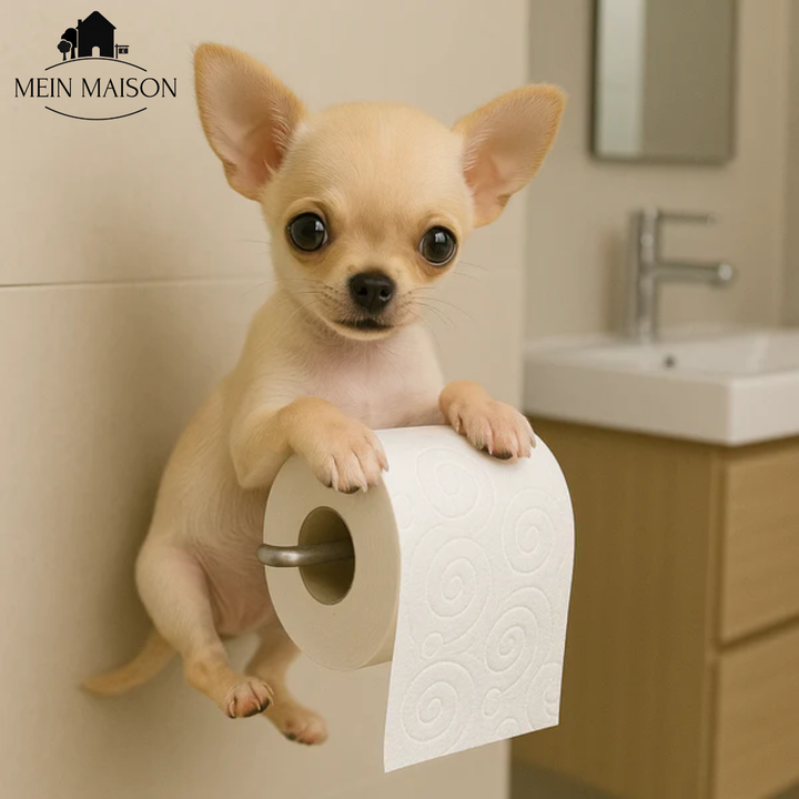 PawRoll – Le porte-papier toilette au charme animal!