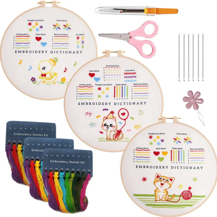 2+1 GRATUIT | CraftThreader - Ensemble d'exercices de point de broderie