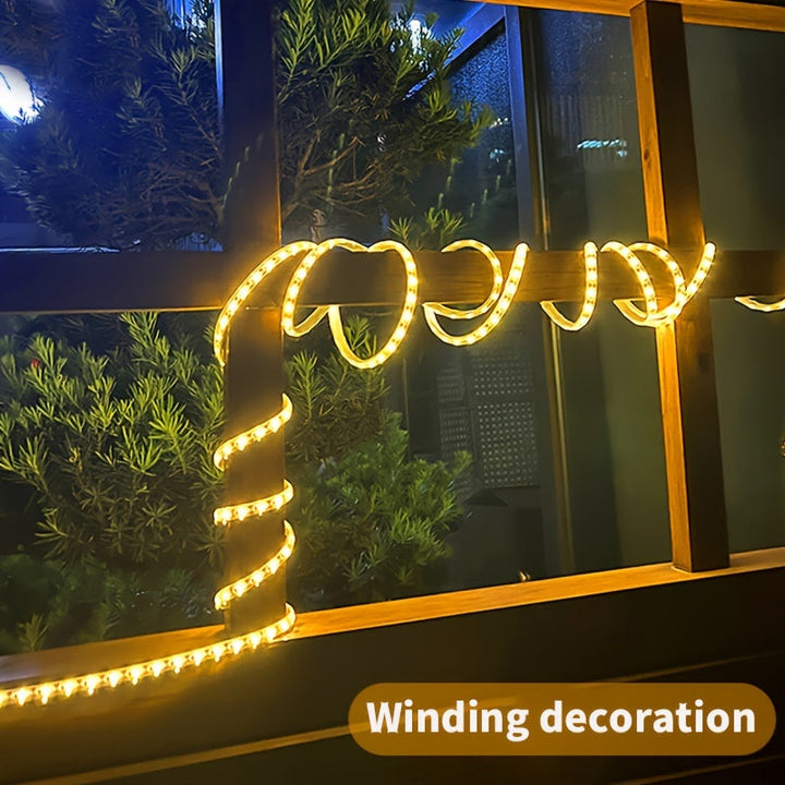 Solvara Flexible Tube LED Solaire avec Télécommande | Éclairage Extérieur Créatif | Énergétiquement Efficace & Résistant aux Intempéries
