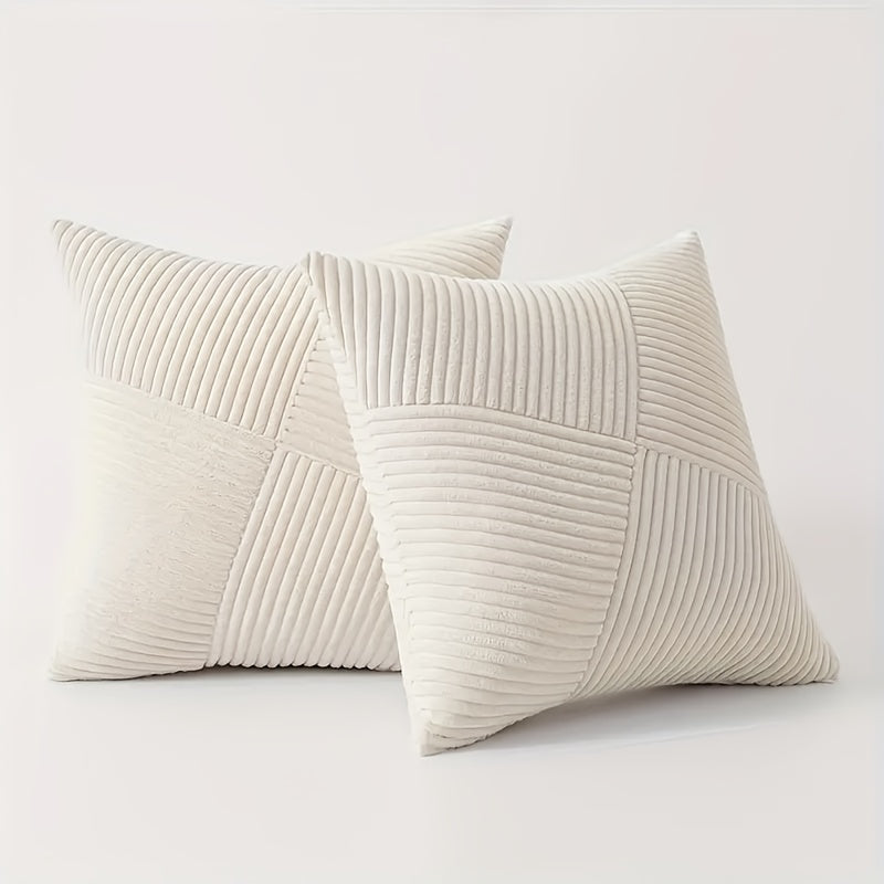 Set de housses de coussin NordLiv | Style Boho | Velours doux | 2 pièces, 45×45 cm, 50x50 cm