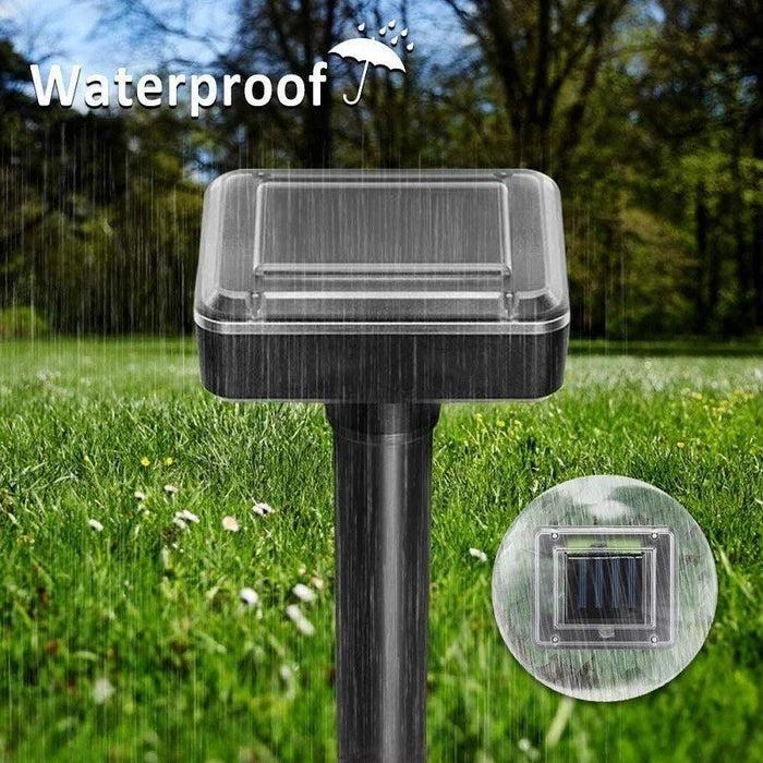 SonicGrün Solar Répulsif à Ultrasons pour Animaux | Contre les Souris, Taupes & Serpents | Résistant aux Intempéries & Écologique