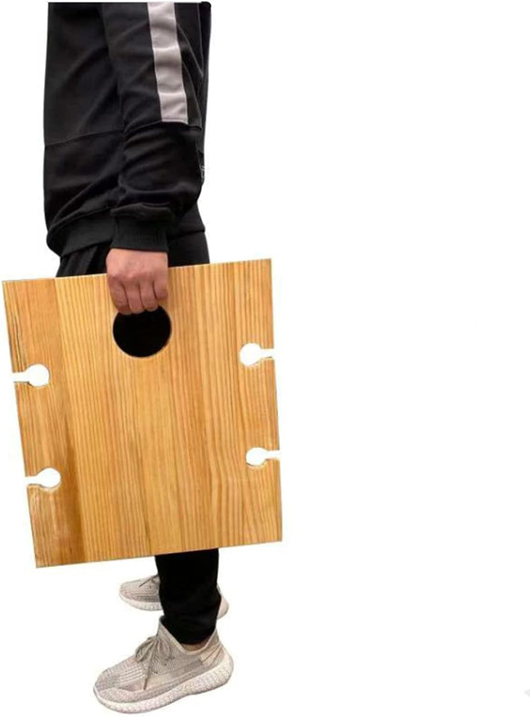 Table à vin portable Vinlora FoldWood | Pliable & Mobile | En bois | Avec porte-bouteilles & porte-verres | Pour pique-nique, jardin & camping