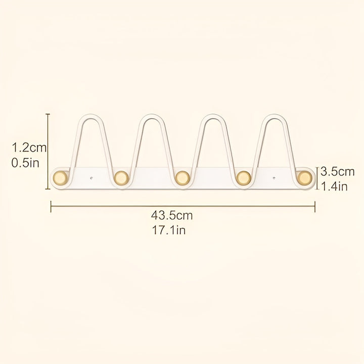 Crochets muraux Doppelreihe OrgaHook | Acier inoxydable | Gain de place & sans perçage | Pour cuisine, salle de bain & portes
