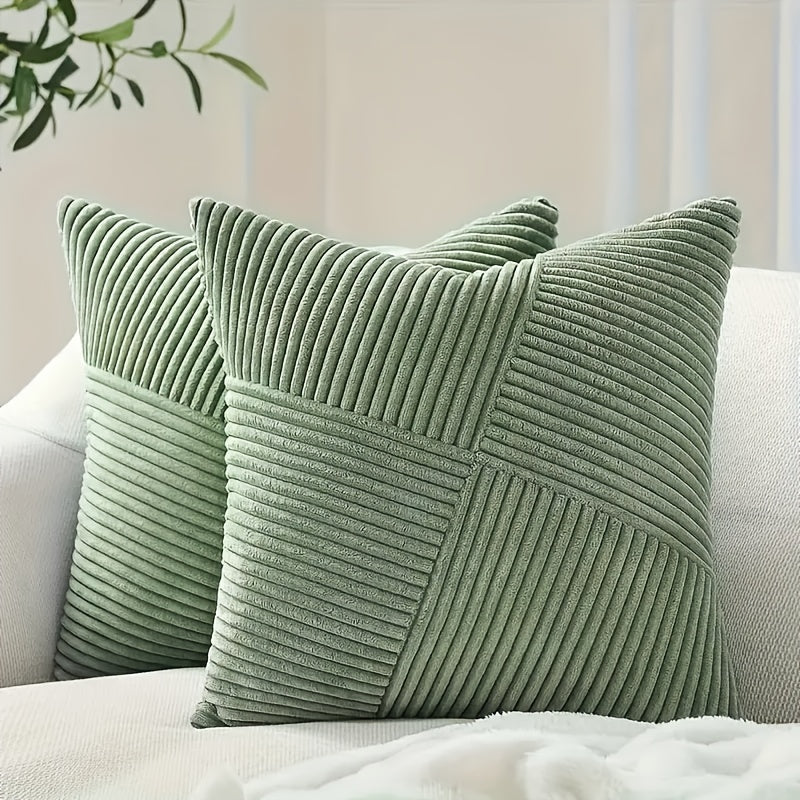 Set de housses de coussin NordLiv | Style Boho | Velours doux | 2 pièces, 45×45 cm, 50x50 cm