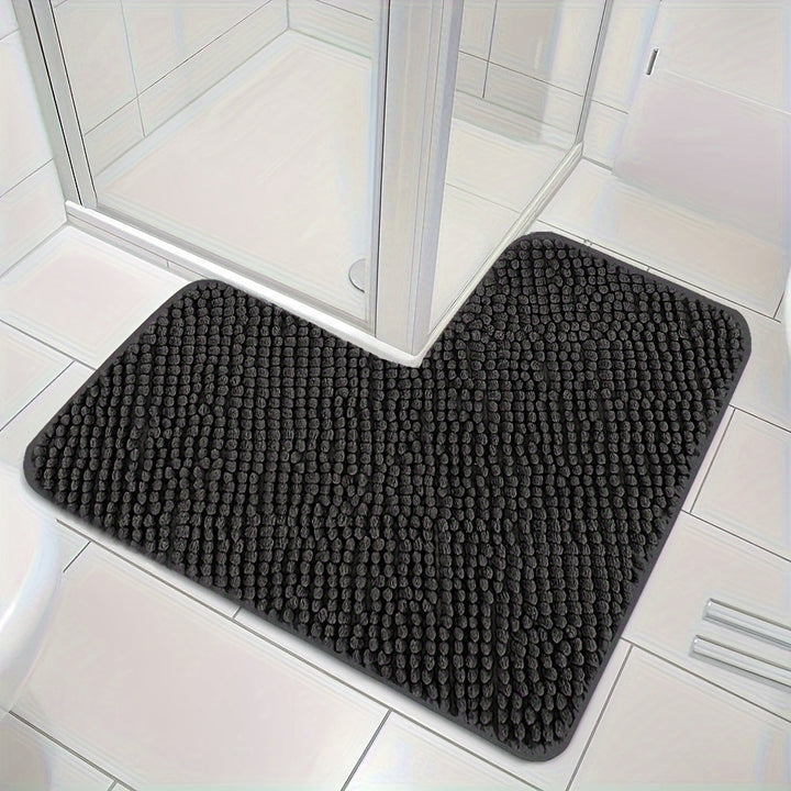 Tapis de Bain d'Angle Lunava | Forme L pour Douche & Coin | Antidérapant & Doux | 40x40x80 cm