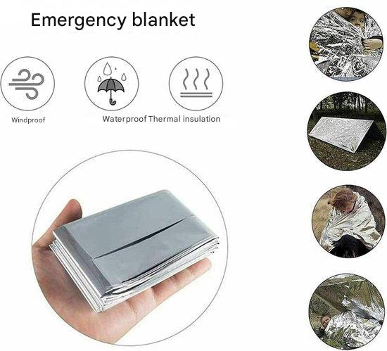 TrekFort Kit de Survie d'Urgence | Équipement 15-en-1 | Avec Lumière Dynamo, Solaire & USB | Étui Étanche