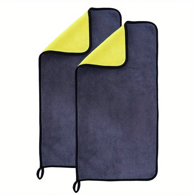 AutoFlair Chiffon en Microfibre pour Voiture | Double Face & Sans Rayures | Ultra Absorbant | Fleece Corail