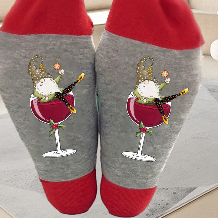 1+1 GRATUIT | TipsyToes - Chaussettes créatives en verre à vin