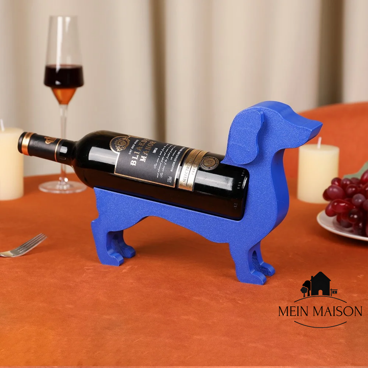 Support de bouteille de vin Dackel CorkHound | Design original | Stable & décoratif | Pour 375–500 ml
