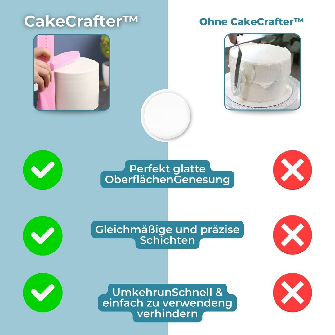 CakeCrafter - Spatule à gâteau réglable et lisseuse